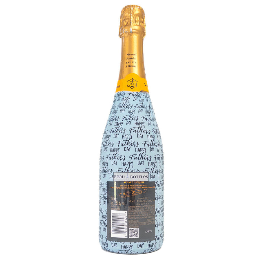 Happy Fathers Day Bottle Wrap on Champagne Bottle