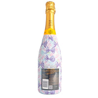 Thumbnail for Lavender Lace Bows Bottle Wrap on Champagne Bottle