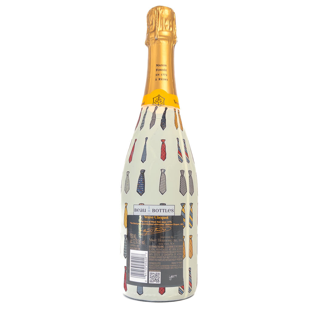 Small Ties Bottle Wrap on Champagne Bottle