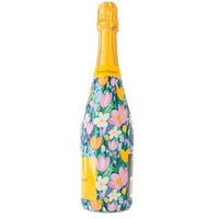 Thumbnail for Preppy Southern Spring Bottle Wrap on Champagne Bottle