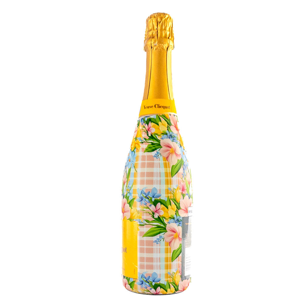 Preppy Springtime Serenity Bottle Wrap on Champagne Bottle