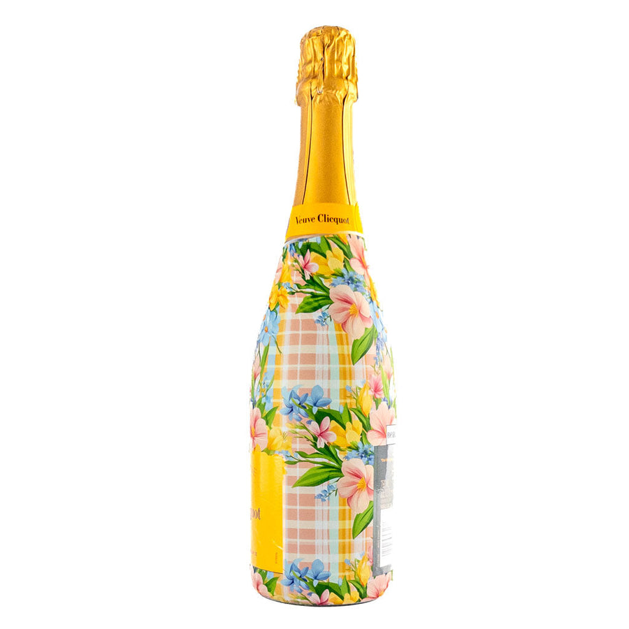 Preppy Springtime Serenity Bottle Wrap on Champagne Bottle