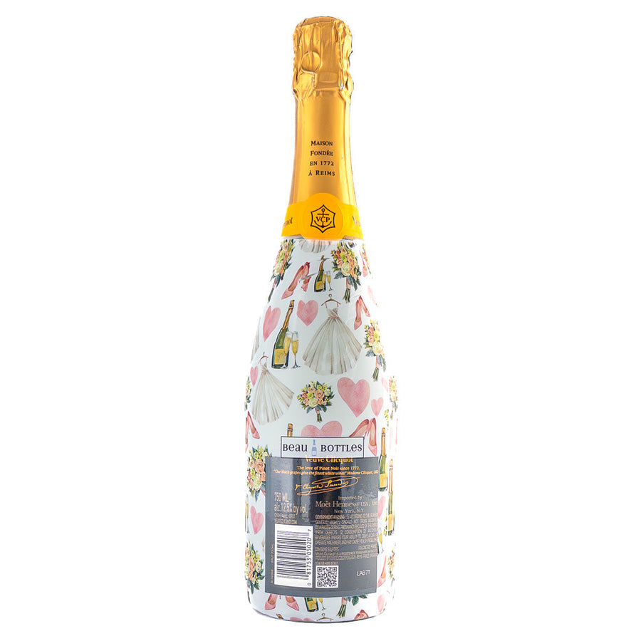 Wedding Romance Bottle Wrap on Champagne Bottle