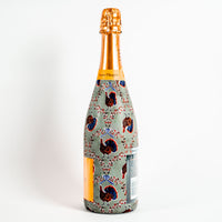 Thumbnail for Autumn Turkey Trellis Bottle Wrap on Champagne Bottle