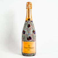 Thumbnail for Autumn Turkey Trellis Bottle Wrap on Champagne Bottle