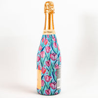 Thumbnail for Blushing Tulip Garden Bottle Wrap on Champagne Bottle