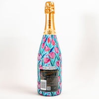 Thumbnail for Blushing Tulip Garden Bottle Wrap on Champagne Bottle