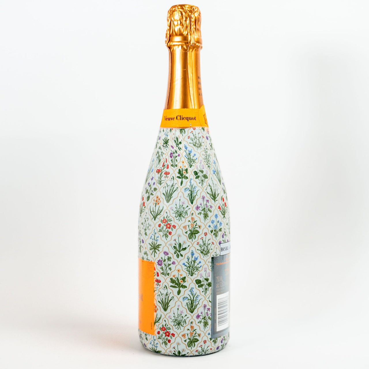 Botanical Garden Trellis Bottle Wrap on Champagne Bottle