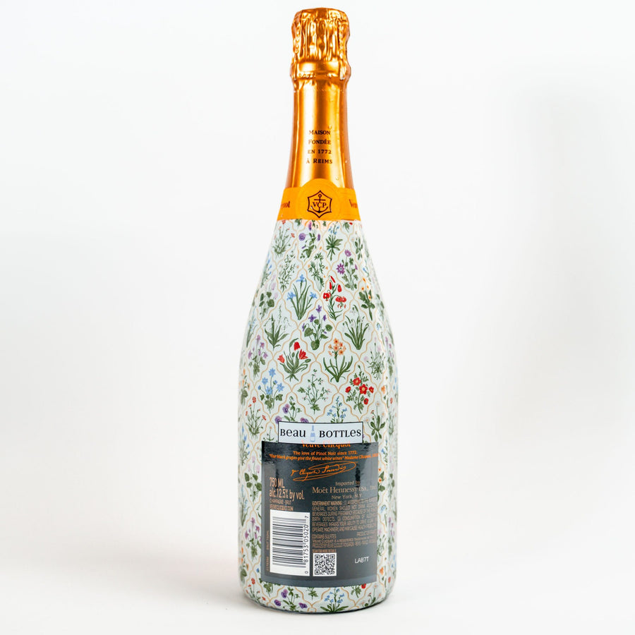 Botanical Garden Trellis Bottle Wrap on Champagne Bottle