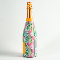 Thumbnail for Bows of Joy Bottle Wrap on Champagne Bottle
