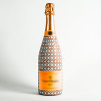Thumbnail for Brown and White Cane – Champagne Collection Bottle Wrap on Champagne Bottle