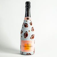 Thumbnail for Footballs Bottle Wrap on Champagne Bottle