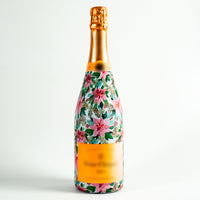 Thumbnail for Holiday Bloom Bottle Wrap on Champagne Bottle