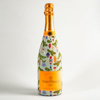 Thumbnail for Merry Little Ornaments Bottle Wrap on Champagne Bottle