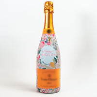 Thumbnail for Mother's Day Meadows Bottle Wrap on Champagne Bottle