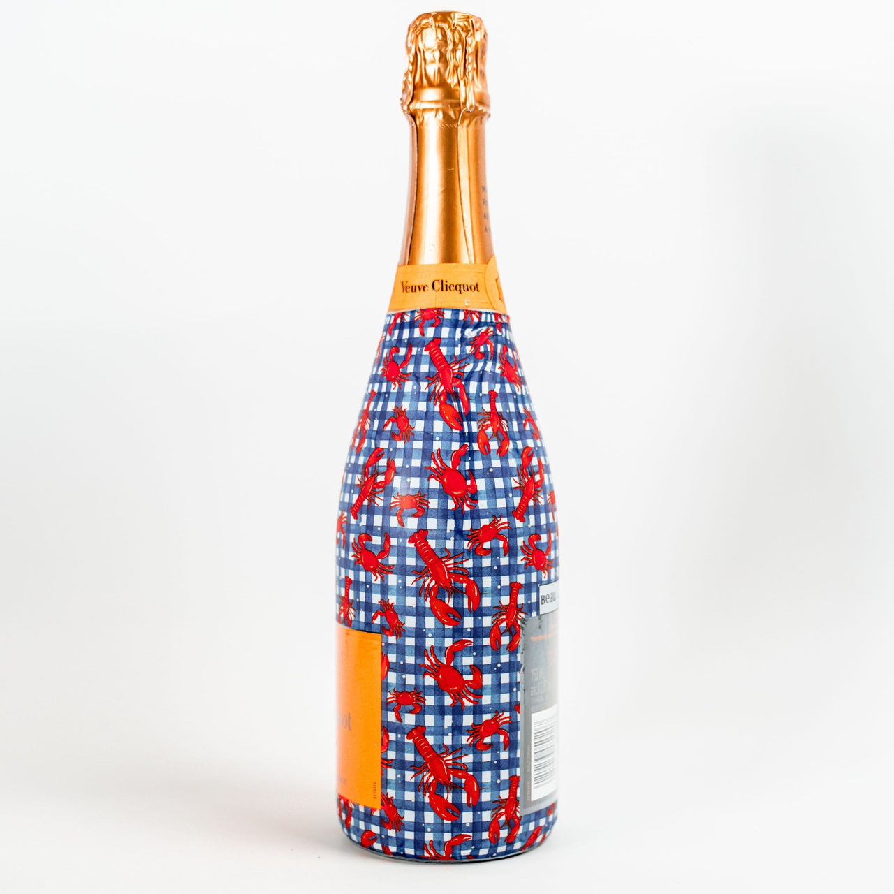 New England Lobster Party Bottle Wrap on Champagne Bottle