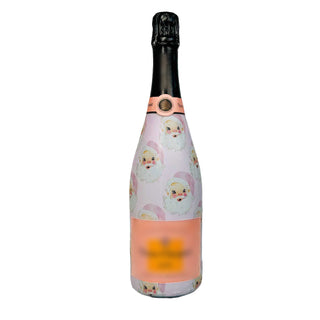 Beau Bottles Limited Edition Watercolor Pink Santa - Champagne Collection