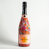 Thumbnail for Pink and Orange Pumpkins Bottle Wrap on Champagne Bottle