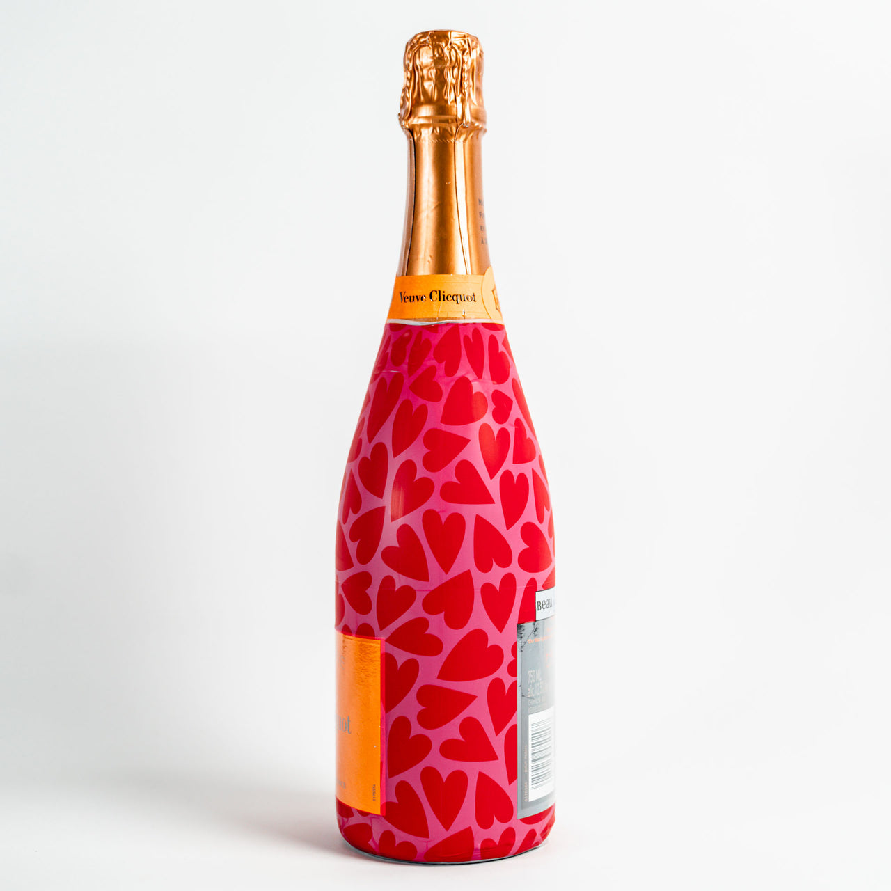 Pop Hearts Bottle Wrap on Champagne Bottle