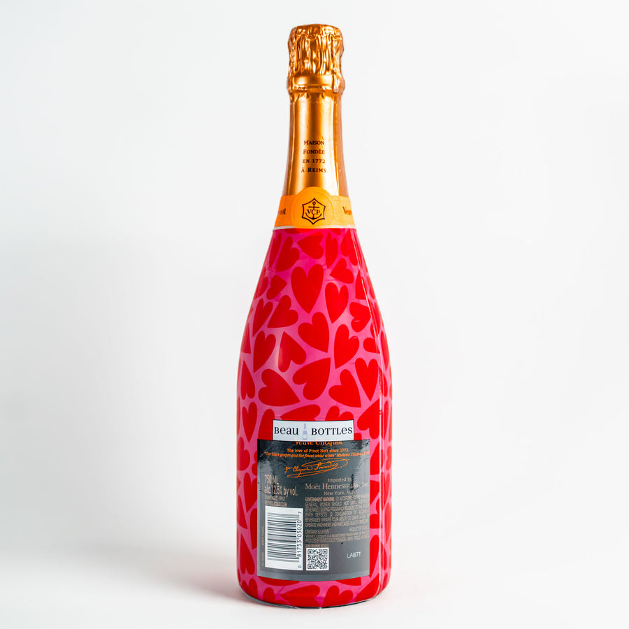 Pop Hearts Bottle Wrap on Champagne Bottle