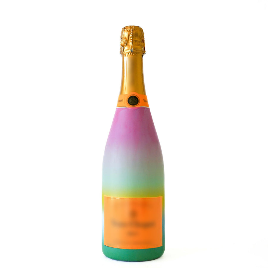 Sheridan French Collection - Bubblegum Ombre Bottle Wrap on Champagne Bottle