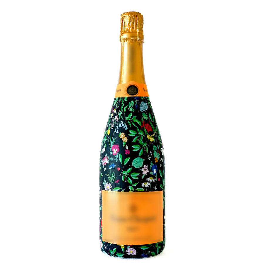 Sheridan French Collection - Onyx Wildflower Bottle Wrap on Champagne Bottle