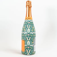 Thumbnail for Spring Folk Bunnies Bottle Wrap on Champagne Bottle