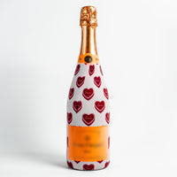 Thumbnail for Sweetheart Cakes Bottle Wrap on Champagne Bottle