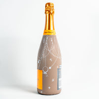 Thumbnail for Taupe Pearls and Prosecco Bottle Wrap on Champagne Bottle