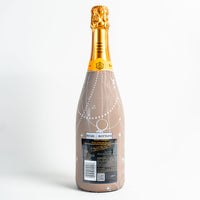 Thumbnail for Taupe Pearls and Prosecco Bottle Wrap on Champagne Bottle