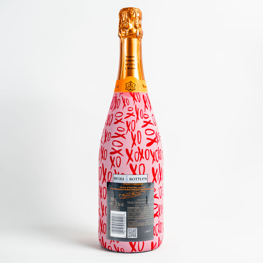 Limited Edition XOXO Bottle Wrap on Champagne Bottle