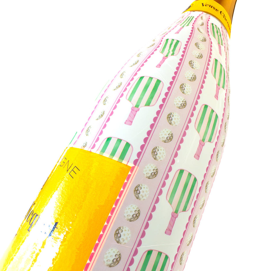 Dinks and Drinks Bottle Wrap on Champagne Bottle