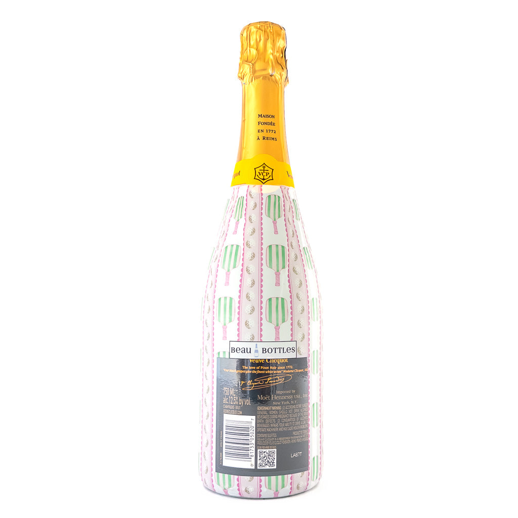 Dinks and Drinks Bottle Wrap on Champagne Bottle