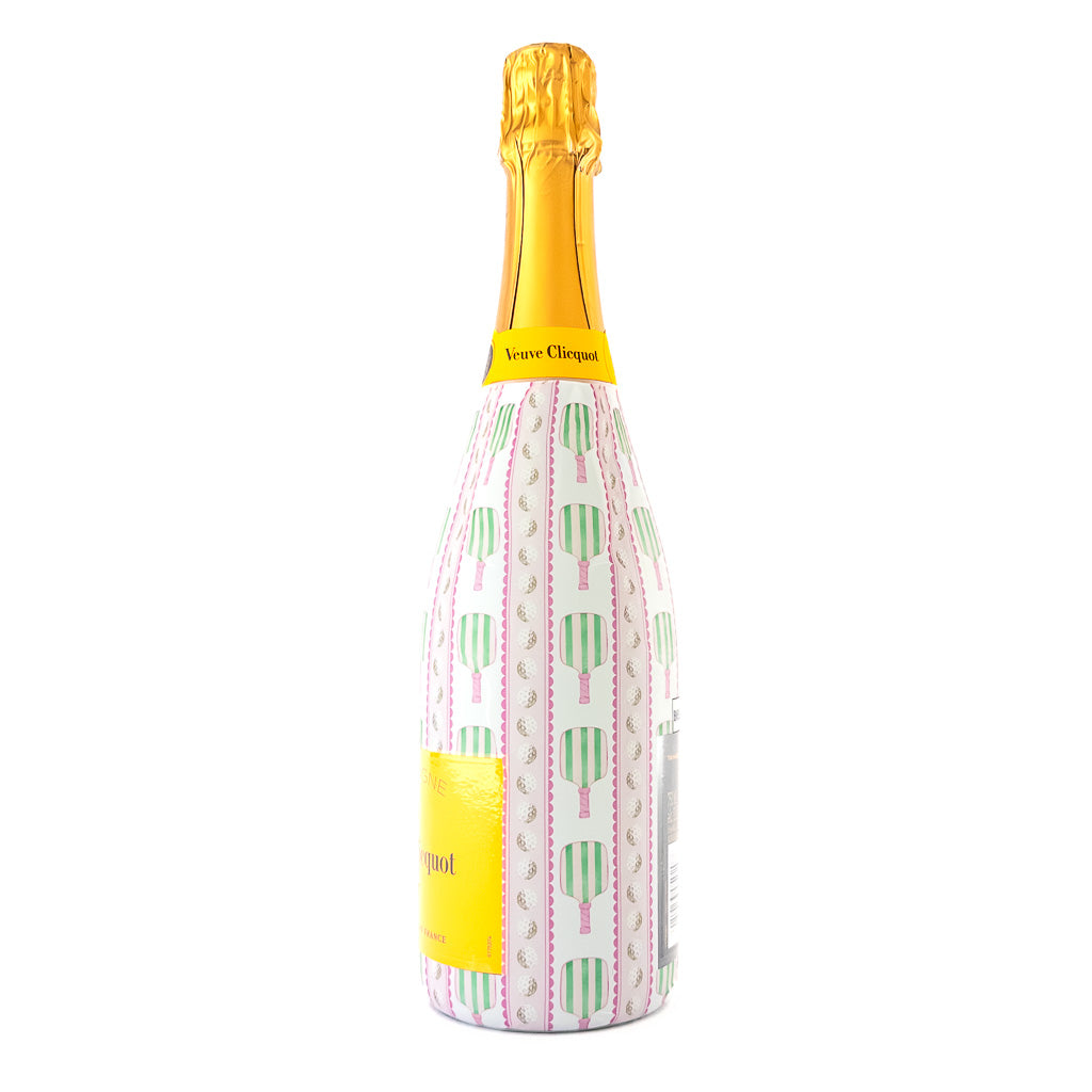 Dinks and Drinks Bottle Wrap on Champagne Bottle