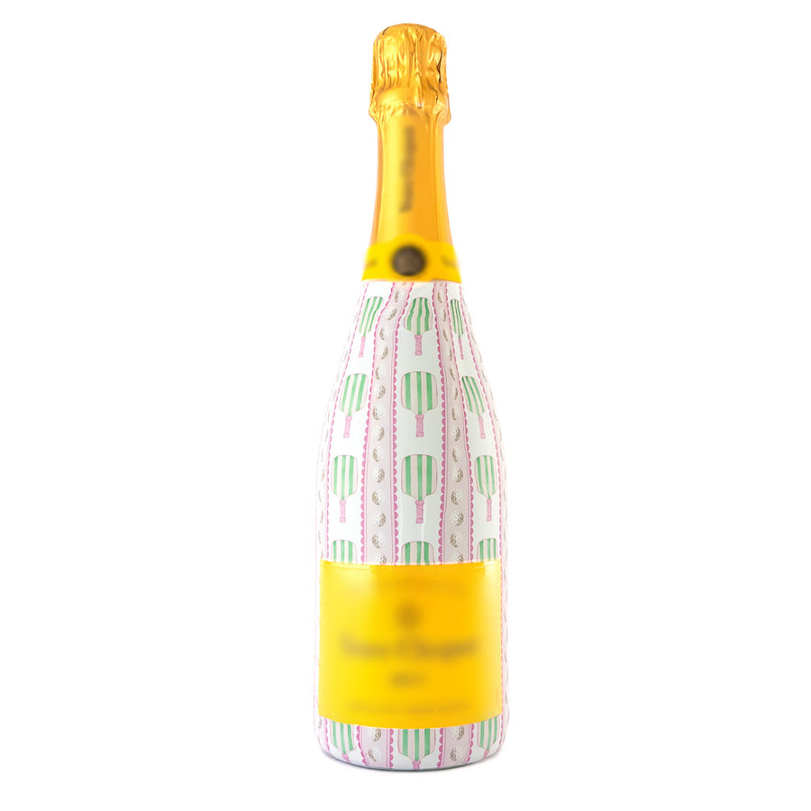 Dinks and Drinks Bottle Wrap on Champagne Bottle