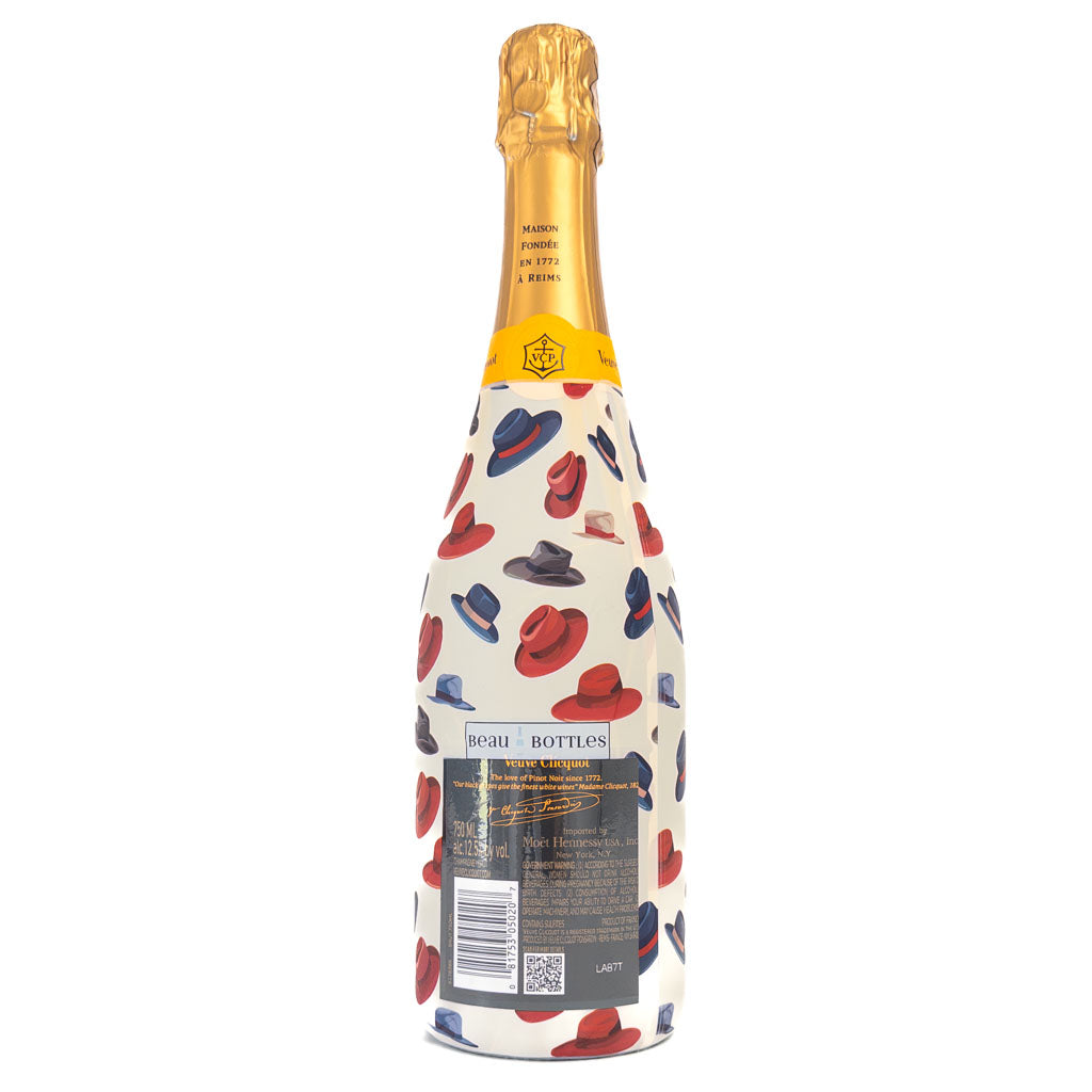 Fedora Bottle Wrap on Champagne Bottle