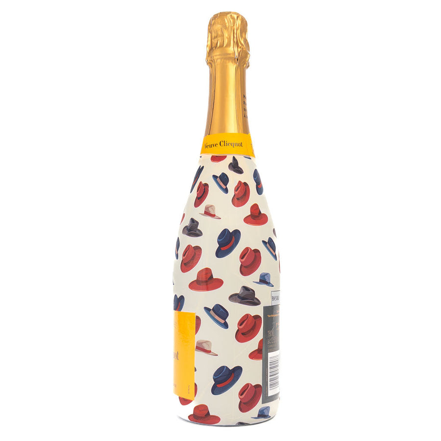 Fedora Bottle Wrap on Champagne Bottle