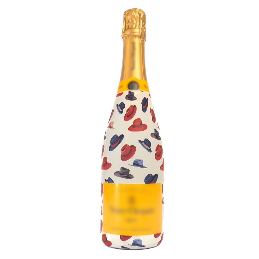 Fedora Bottle Wrap on Champagne Bottle