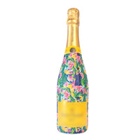Thumbnail for Floral Graduation Bottle Wrap on Champagne Bottle