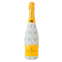 Thumbnail for Hydrangea Lattice Bottle Wrap on Champagne Bottle