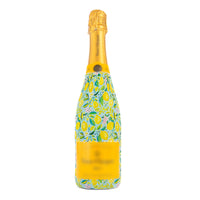 Thumbnail for Preppy Lemons Bottle Wrap on Champagne Bottle