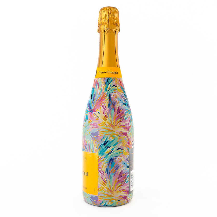 Pastel Celebration Bottle Wrap on Champagne Bottle