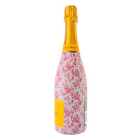Thumbnail for Grandmillenial Pink Floral Bottle Wrap on Champagne Bottle