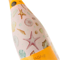 Thumbnail for Pink Seashells Bottle Wrap on Champagne Bottle