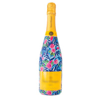 Thumbnail for Preppy Roses with Love Bottle Wrap on Champagne Bottle