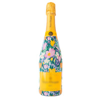 Thumbnail for Preppy Southern Spring Bottle Wrap on Champagne Bottle