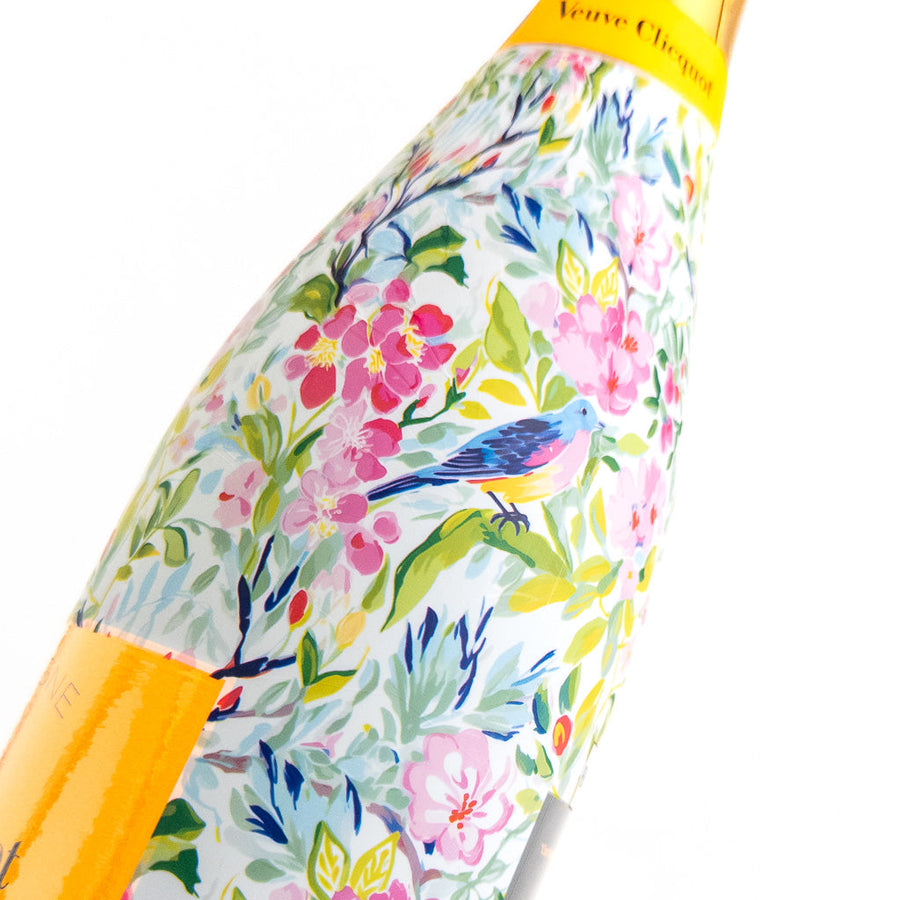 Springtime Serenade Bottle Wrap on Champagne Bottle