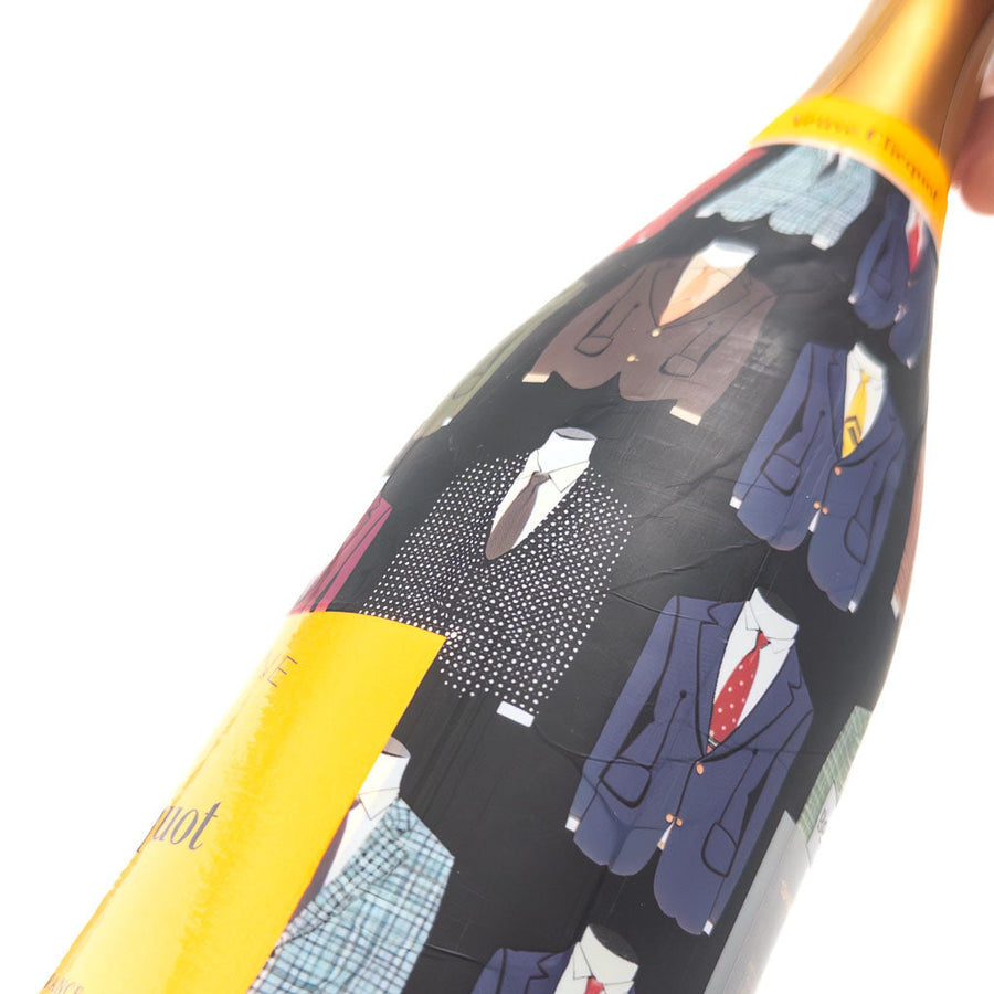 Suits Bottle Wrap on Champagne Bottle