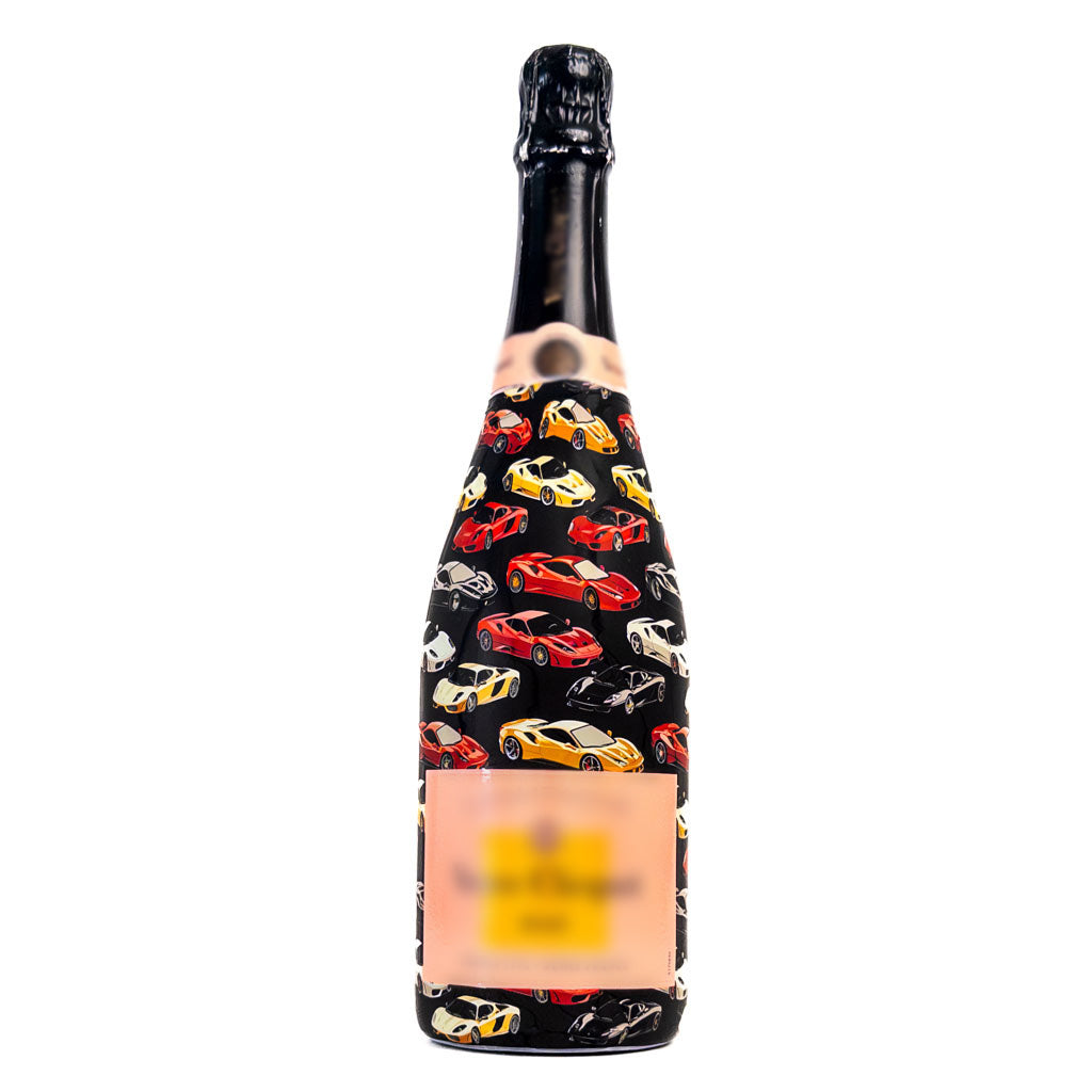 Vroom Vroom Bottle Wrap on Champagne Bottle