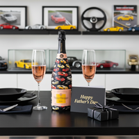 Thumbnail for Vroom Vroom Bottle Wrap on Champagne Bottle